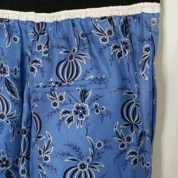 3.1 Phillip Lim Silk Floral High Rise Wide Leg Pants